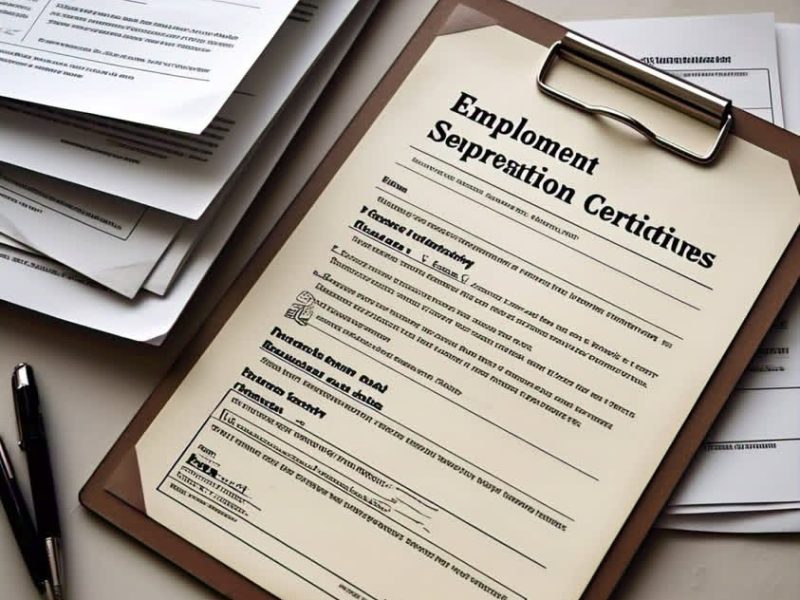 Employment Separation Certificate